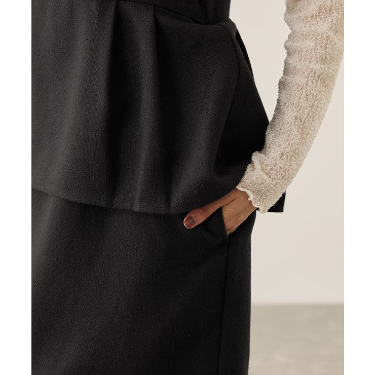 【新色追加】レイヤード風ペプラムジャンパースカート | ROPE' PICNIC | 詳細画像32 