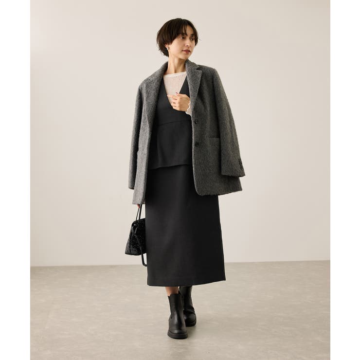 【新色追加】レイヤード風ペプラムジャンパースカート | ROPE' PICNIC | 詳細画像7 