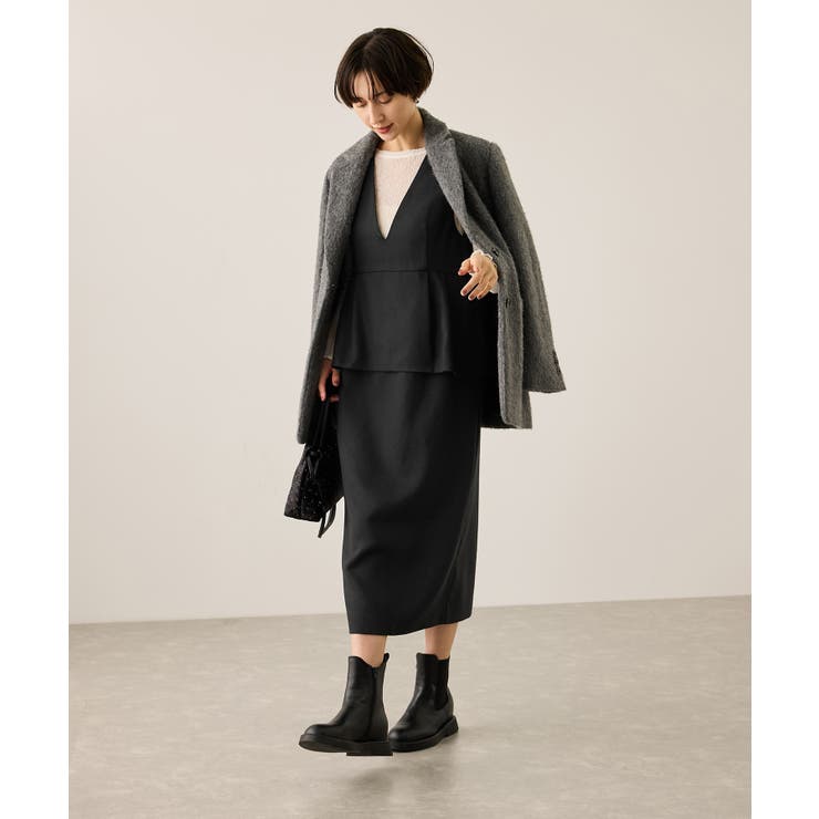 【新色追加】レイヤード風ペプラムジャンパースカート | ROPE' PICNIC | 詳細画像8 