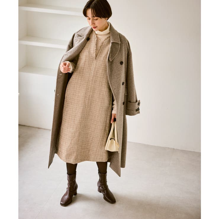 キーネックツイードジャンパースカート ワンピース/着丈が選べる | ROPE' PICNIC | 詳細画像21 