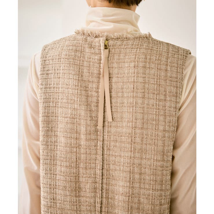 キーネックツイードジャンパースカート ワンピース/着丈が選べる | ROPE' PICNIC | 詳細画像41 