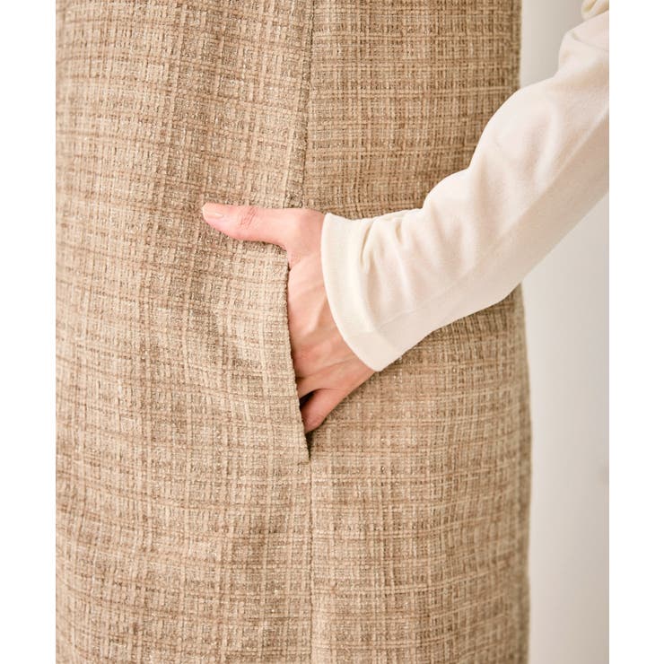 キーネックツイードジャンパースカート ワンピース/着丈が選べる | ROPE' PICNIC | 詳細画像43 