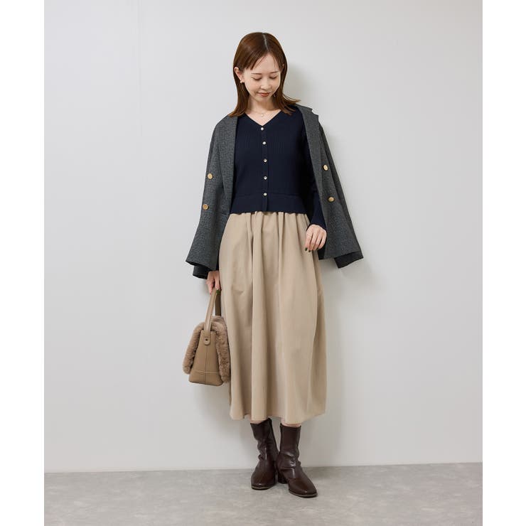 【新色追加】メタル釦ドッキングワンピース | ROPE' PICNIC | 詳細画像17 