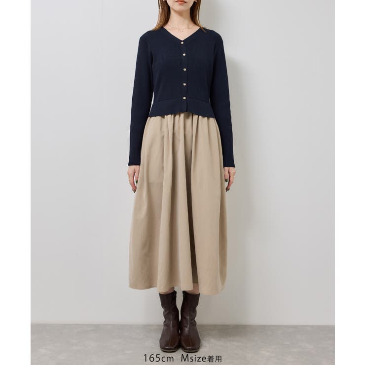 【新色追加】メタル釦ドッキングワンピース | ROPE' PICNIC | 詳細画像24 