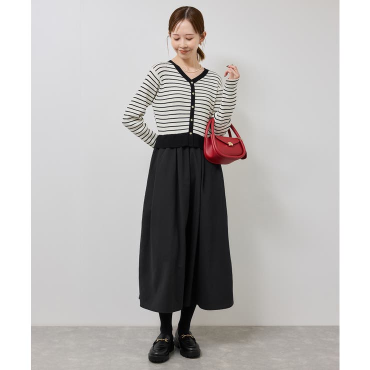 オフホワイト(15) | 【新色追加】メタル釦ドッキングワンピース | ROPE' PICNIC