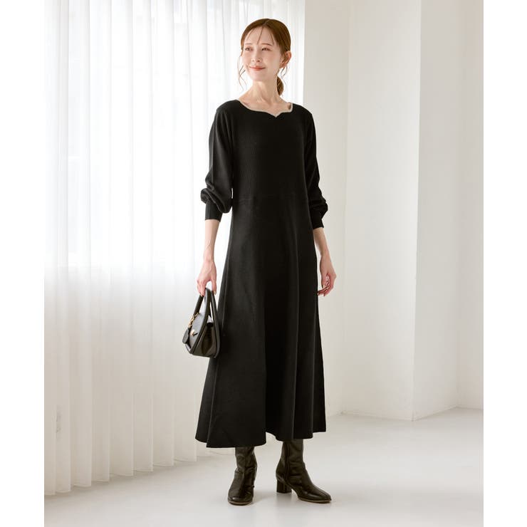 ハートネックニットワンピース | ROPE' PICNIC | 詳細画像2 