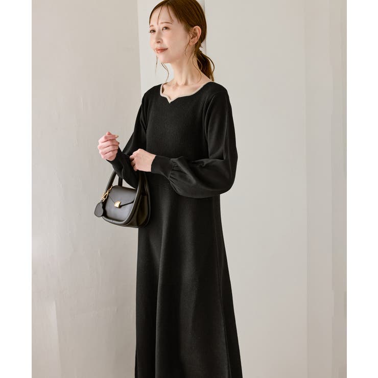 ハートネックニットワンピース | ROPE' PICNIC | 詳細画像3 