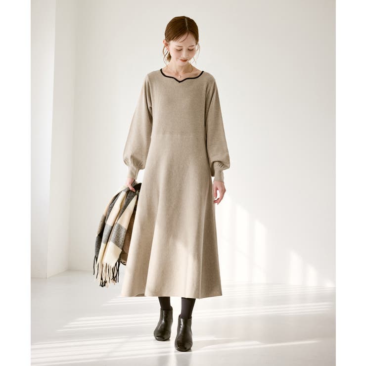 ハートネックニットワンピース | ROPE' PICNIC | 詳細画像8 