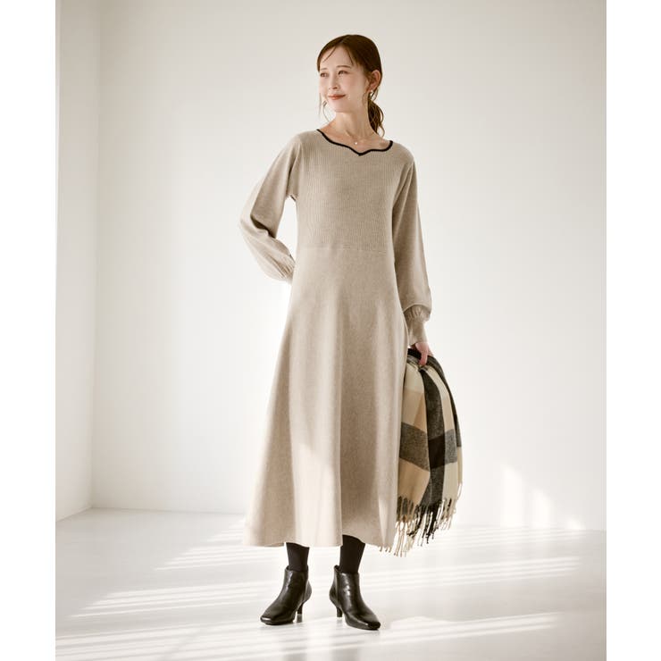 ハートネックニットワンピース | ROPE' PICNIC | 詳細画像9 