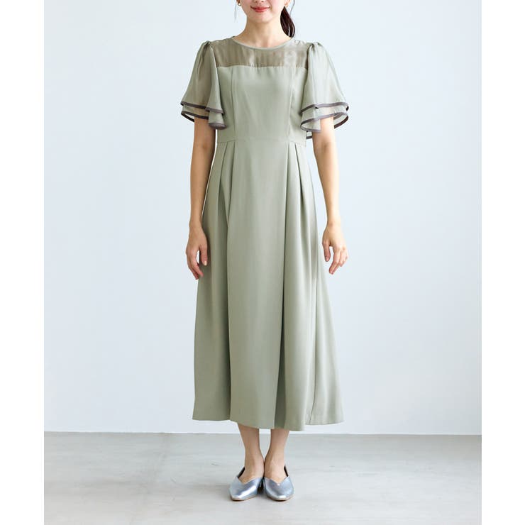 【Mon E’toile/モンエトワール】フレア袖ビスチェデザインワンピース | ROPE' PICNIC | 詳細画像17 