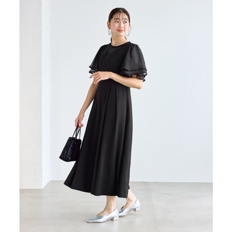 【Mon E’toile/モンエトワール】フレア袖ビスチェデザインワンピース | ROPE' PICNIC | 詳細画像2 