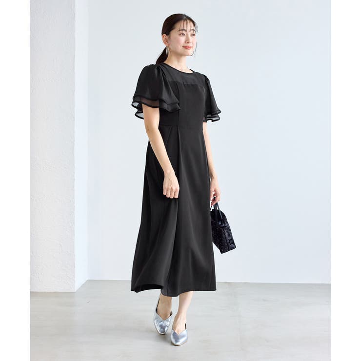 【Mon E’toile/モンエトワール】フレア袖ビスチェデザインワンピース | ROPE' PICNIC | 詳細画像3 