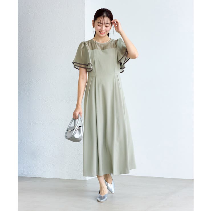 【Mon E’toile/モンエトワール】フレア袖ビスチェデザインワンピース | ROPE' PICNIC | 詳細画像5 