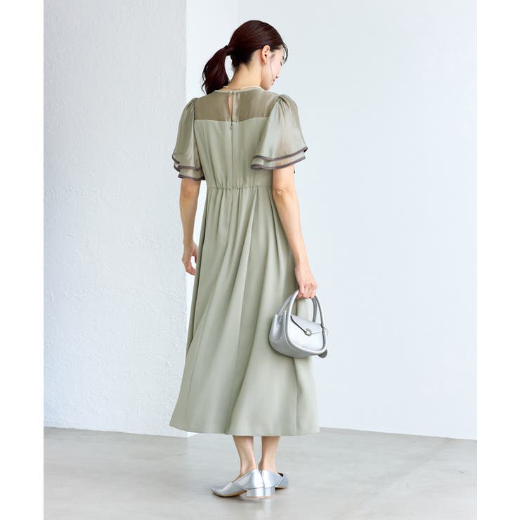 【Mon E’toile/モンエトワール】フレア袖ビスチェデザインワンピース | ROPE' PICNIC | 詳細画像7 