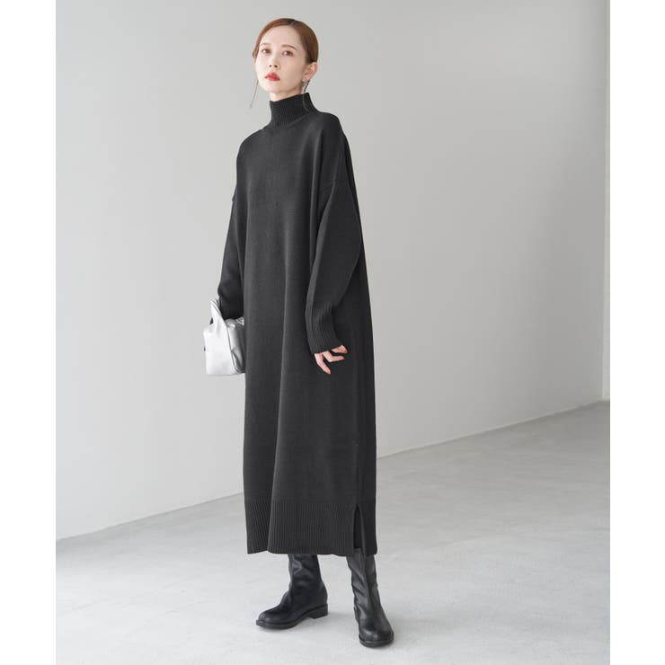 【WEB限定】バックボタンリラックスニットワンピース | ROPE' PICNIC | 詳細画像15 