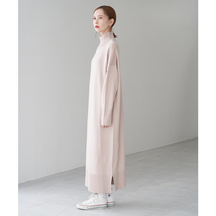 【WEB限定】バックボタンリラックスニットワンピース | ROPE' PICNIC | 詳細画像3 