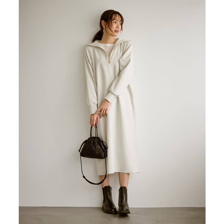 【emur/エミュール】圧縮起毛ステンニットワンピース | ROPE' PICNIC | 詳細画像10 