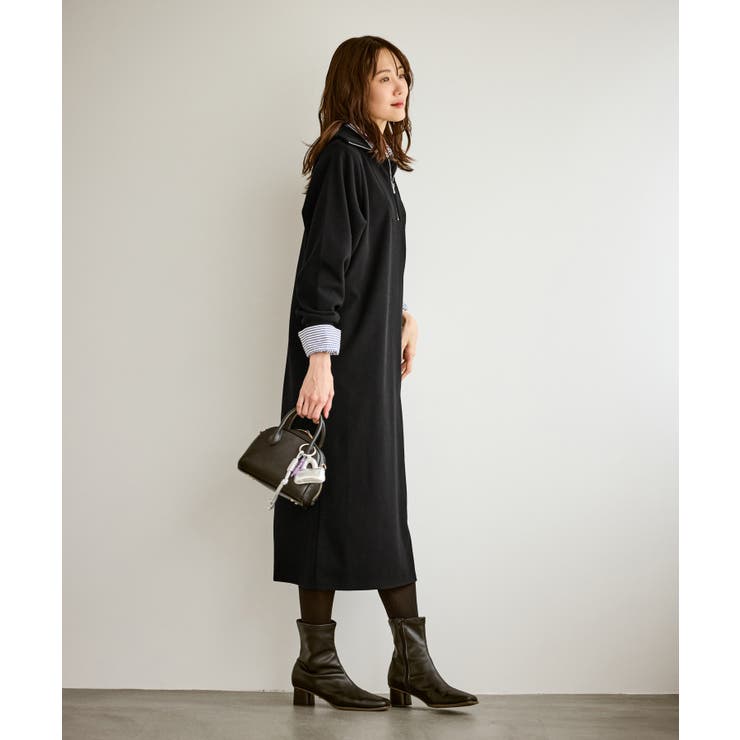 【emur/エミュール】圧縮起毛ステンニットワンピース | ROPE' PICNIC | 詳細画像3 