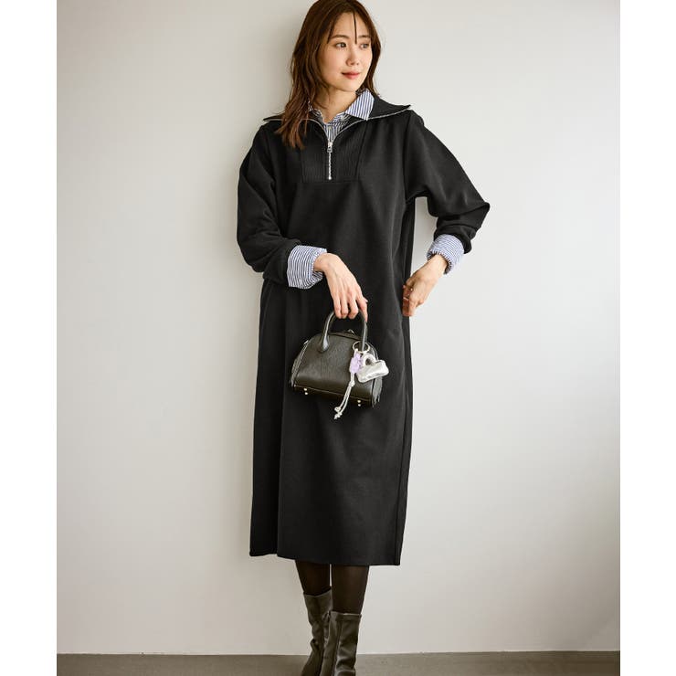 【emur/エミュール】圧縮起毛ステンニットワンピース | ROPE' PICNIC | 詳細画像5 