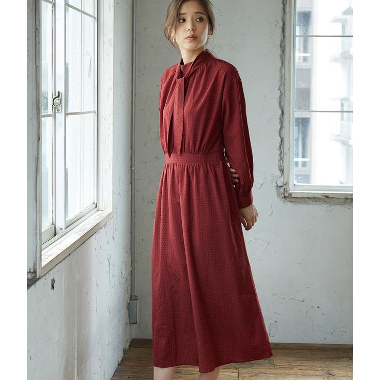 Web限定 レトロ柄ボウタイワンピース 品番 Rpcw Rope Picnic ロペピクニック のレディースファッション通販 Shoplist ショップリスト