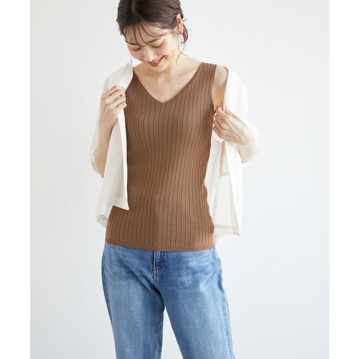 カップ付きVネックニットタンク | ROPE' PICNIC | 詳細画像11 