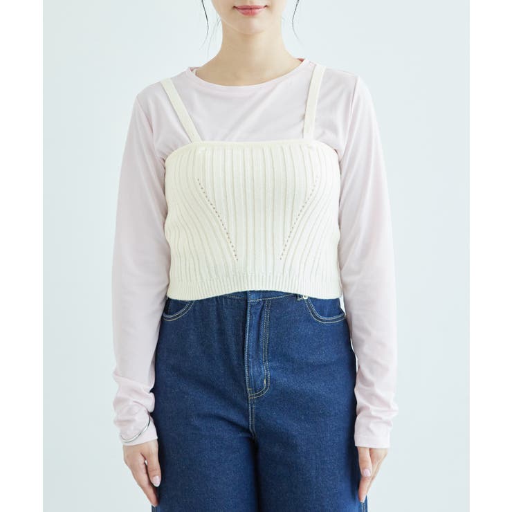 ラメ畔ニットビスチェ | ROPE' PICNIC | 詳細画像14 