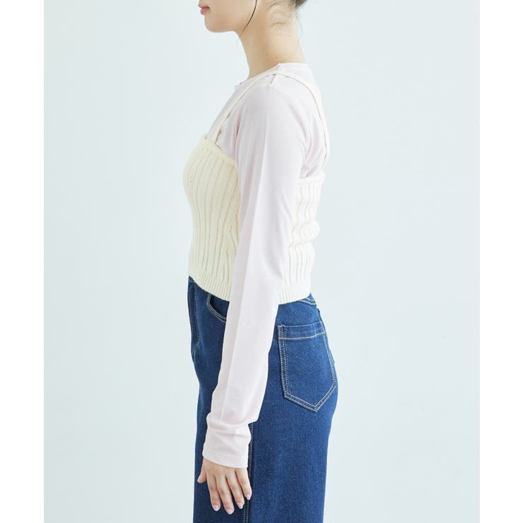 ラメ畔ニットビスチェ | ROPE' PICNIC | 詳細画像15 