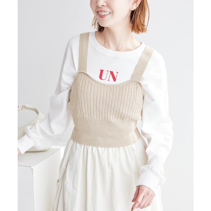 ワイドリブニットビスチェ | ROPE' PICNIC | 詳細画像10 