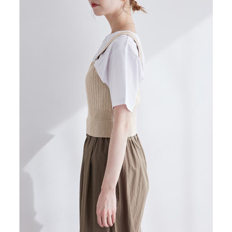 ワイドリブニットビスチェ | ROPE' PICNIC | 詳細画像12 