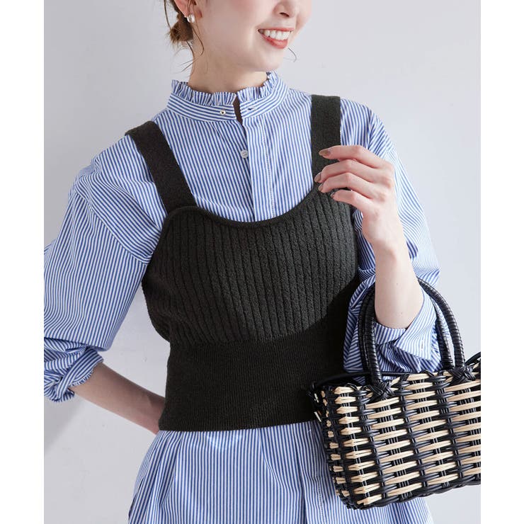 ワイドリブニットビスチェ | ROPE' PICNIC | 詳細画像5 
