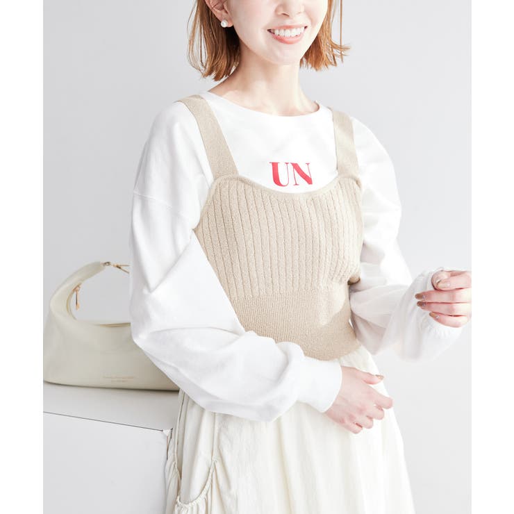 ワイドリブニットビスチェ | ROPE' PICNIC | 詳細画像9 