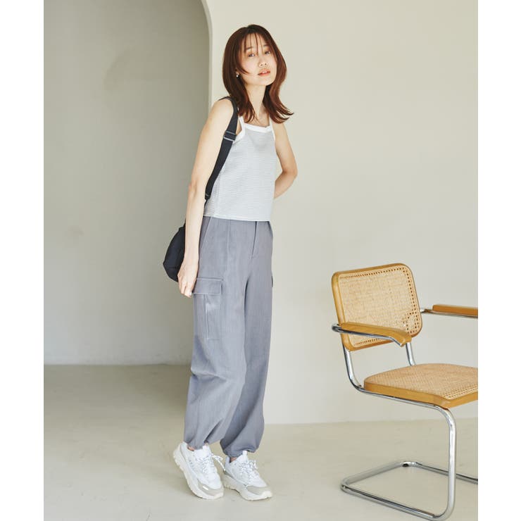 クロップドテレコタンクインナー | ROPE' PICNIC | 詳細画像12 