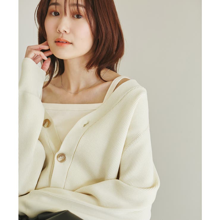 クロップドテレコタンクインナー | ROPE' PICNIC | 詳細画像17 