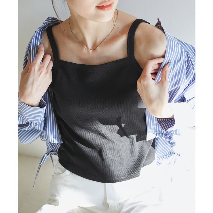 クロップドテレコタンクインナー | ROPE' PICNIC | 詳細画像5 