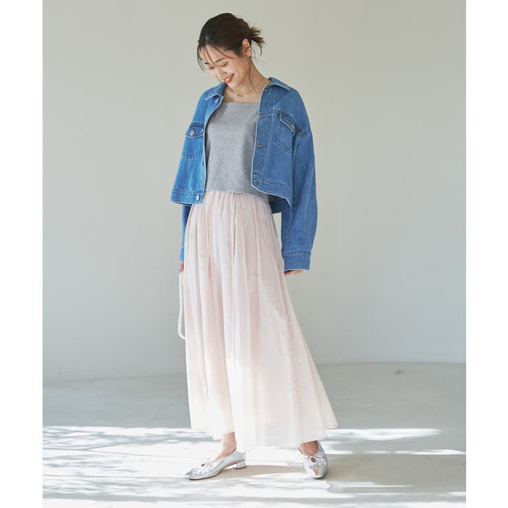 クロップドテレコタンクインナー | ROPE' PICNIC | 詳細画像8 