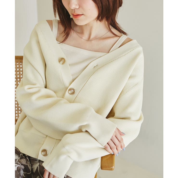 キナリ(16) | クロップドテレコタンクインナー | ROPE' PICNIC