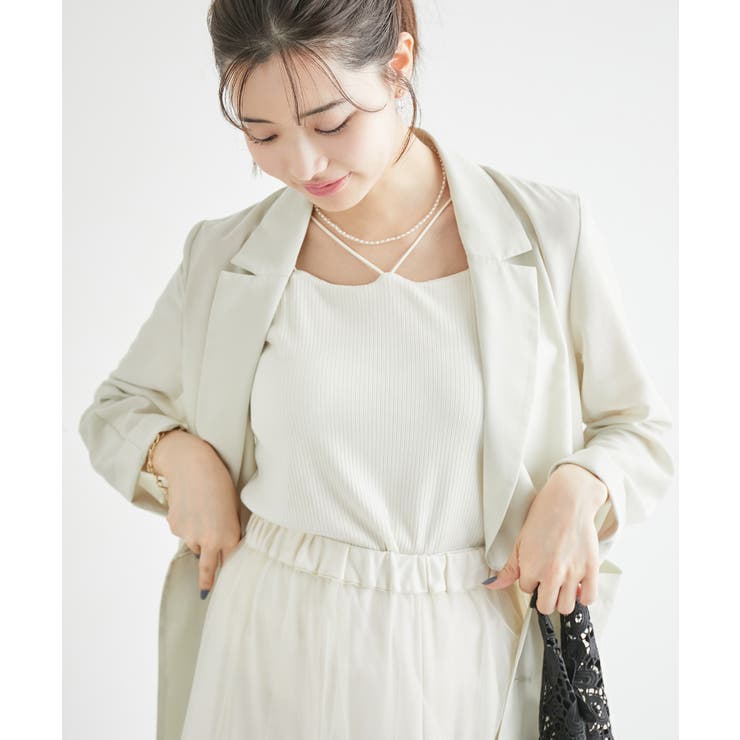 コード使いカップ付きリブキャミインナー | ROPE' PICNIC | 詳細画像13 