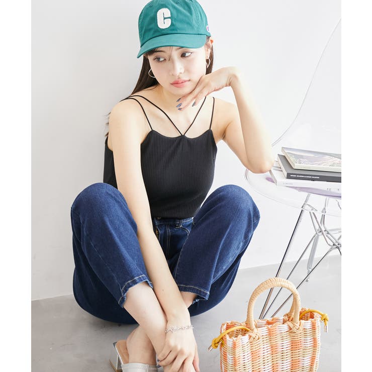 コード使いカップ付きリブキャミインナー | ROPE' PICNIC | 詳細画像4 