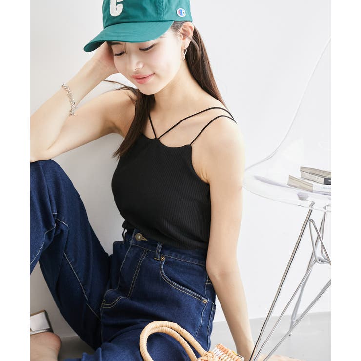 コード使いカップ付きリブキャミインナー | ROPE' PICNIC | 詳細画像5 