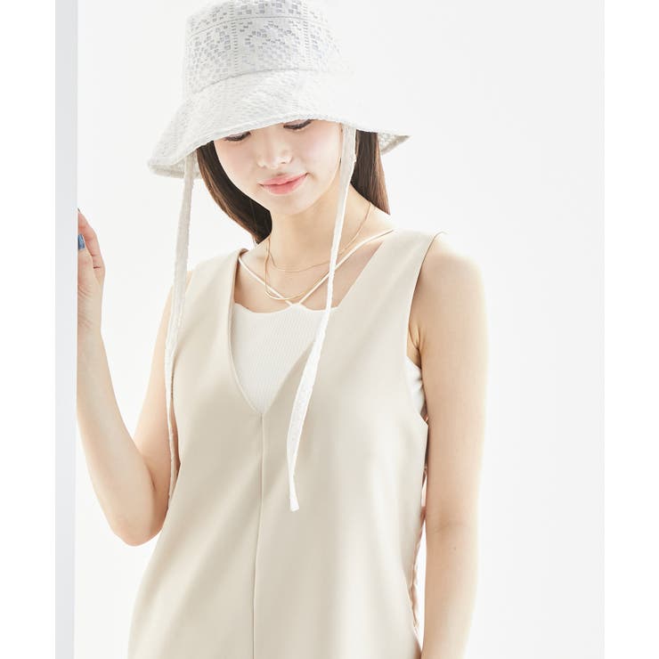 キナリ(16) | コード使いカップ付きリブキャミインナー | ROPE' PICNIC