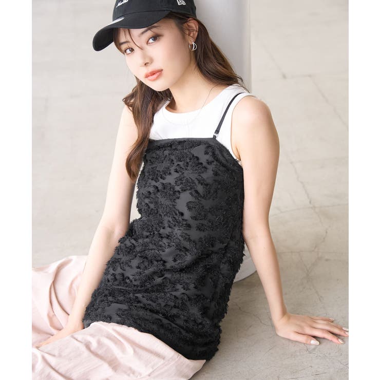 ブラック(01) | フリンジキャミビスチェ | ROPE' PICNIC