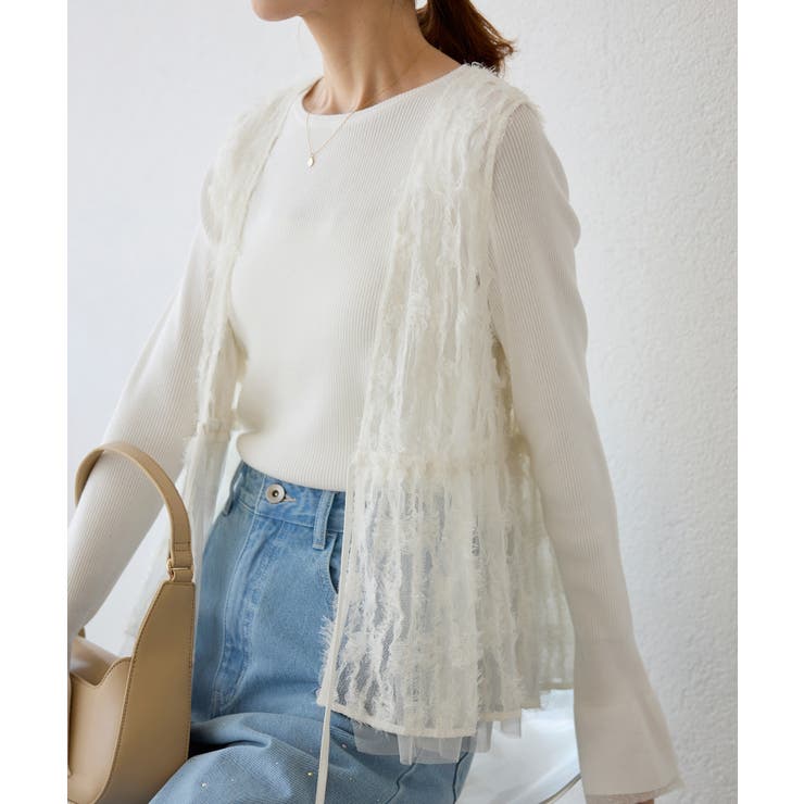 フリンジチュールジレ | ROPE' PICNIC | 詳細画像1 