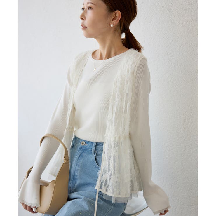 フリンジチュールジレ | ROPE' PICNIC | 詳細画像12 