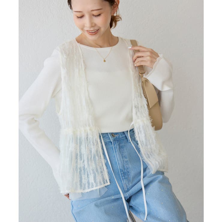 フリンジチュールジレ | ROPE' PICNIC | 詳細画像13 