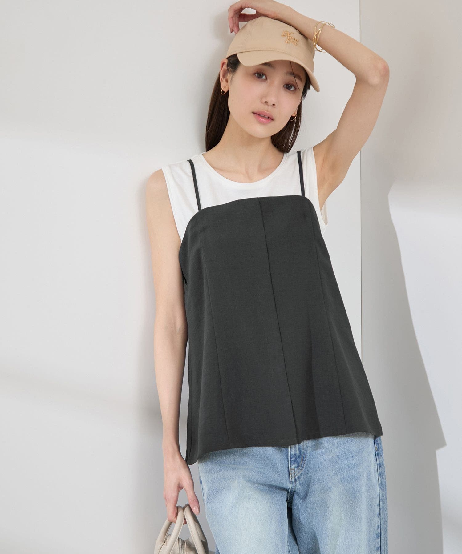 【吸水速乾・防シワ】エフォートレスビスチェキャミソール | ROPE' PICNIC | 詳細画像9