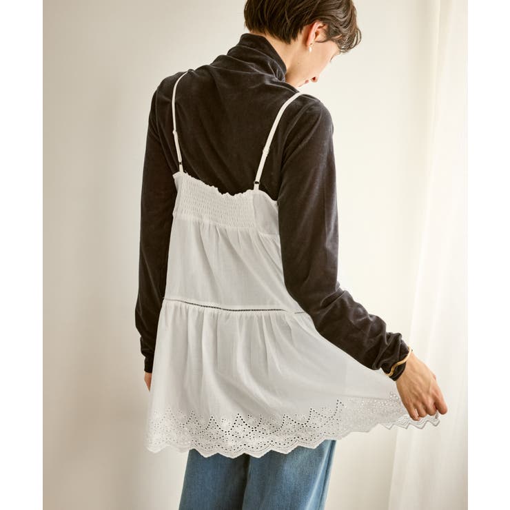 Vネックティアードレースビスチェ | ROPE' PICNIC | 詳細画像7 