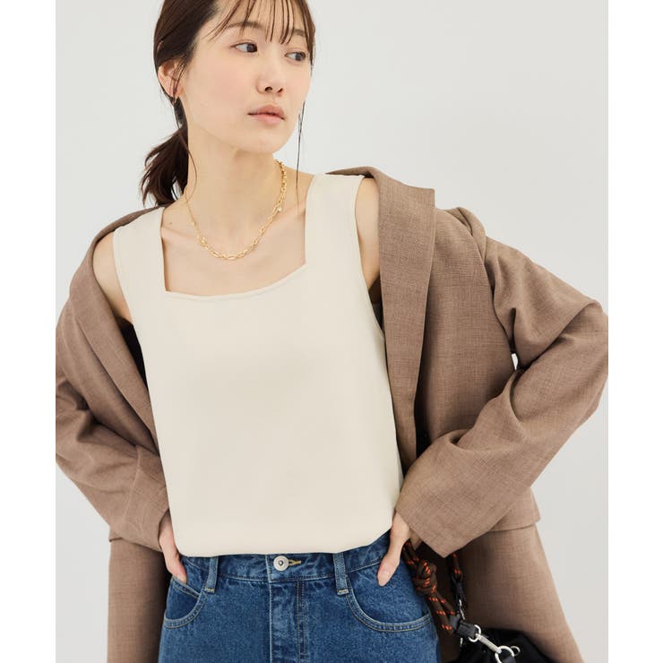 スクエアネックニットタンクトップ | ROPE' PICNIC | 詳細画像12 