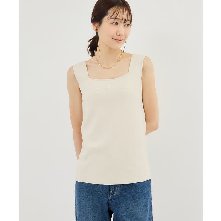 スクエアネックニットタンクトップ | ROPE' PICNIC | 詳細画像15 