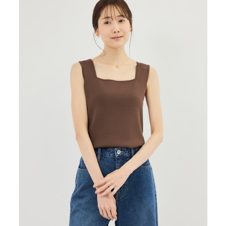 スクエアネックニットタンクトップ | ROPE' PICNIC | 詳細画像23 