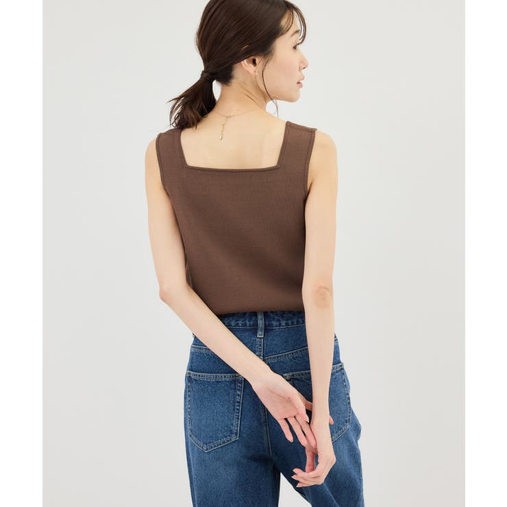 スクエアネックニットタンクトップ | ROPE' PICNIC | 詳細画像25 